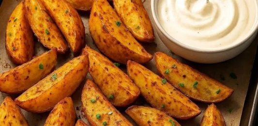 Fırınlanmış patates, hem lezzeti hem de pratik hazırlanışı ile sofralarda sık sık tercih edilen yemeklerden biridir. Kızartmaya göre çok daha sağlıklı bir alternatif olması, bu yemeğin popülerliğini her geçen gün artırmaktadır. Özellikle sebze ağırlıklı beslenen ya da hafif öğünler arayan kişiler için vazgeçilmez bir seçenektir. Konulu bir haber görseli.